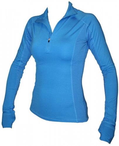 Visit Blue Half Zip Long Sleeve