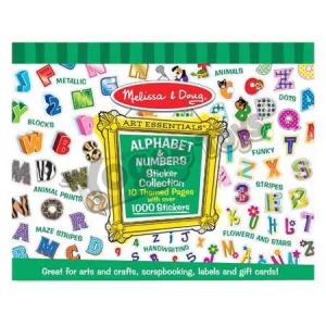 MELISSA & DOUG Alphabet & Numbers Sticker Collection